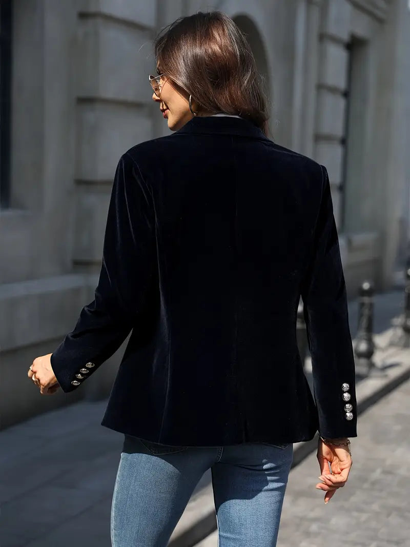 Savannah™ - Elegant Velvet Blazer