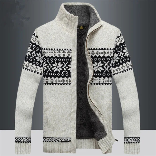 Logan | Zip-Up Vintage Cardigan