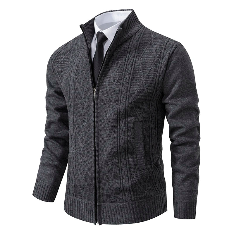 Elias | Zip-Up Vintage Cardigan